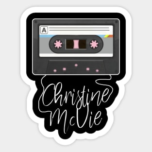 Love Music Christine Proud Name Awesome Cassette Sticker